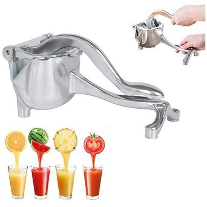 Lemon Squeezer Stainless Steel, Manual Juicer Citrus Lime Orange Fruit Squeezer Heavy Duty Ergonomic Handle Labor-saving Large Capacity Juice Press Hand Handheld Juicer