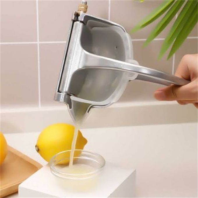 Lemon Squeezer Stainless Steel, Manual Juicer Citrus Lime Orange Fruit Squeezer Heavy Duty Ergonomic Handle Labor-saving Large Capacity Juice Press Hand Handheld Juicer