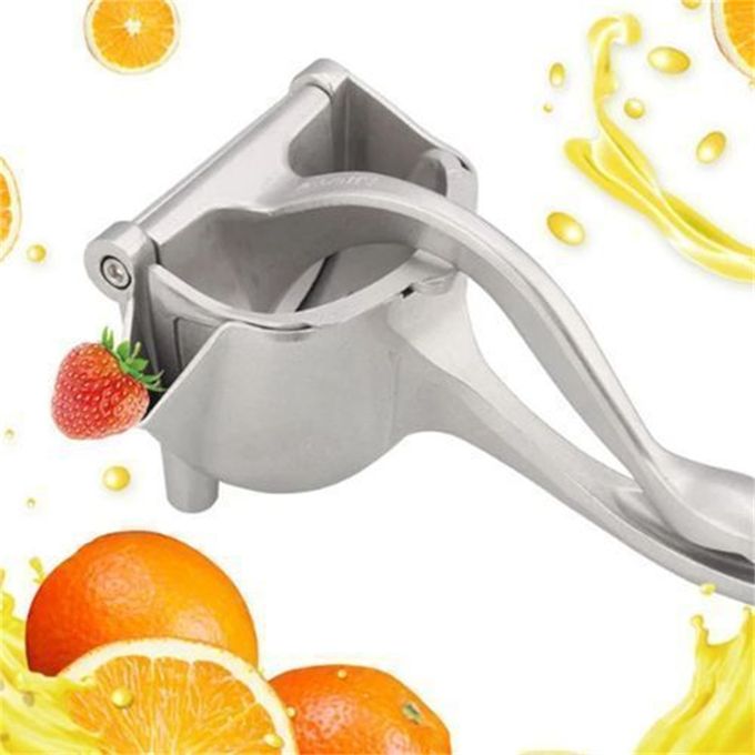 Lemon Squeezer Stainless Steel, Manual Juicer Citrus Lime Orange Fruit Squeezer Heavy Duty Ergonomic Handle Labor-saving Large Capacity Juice Press Hand Handheld Juicer
