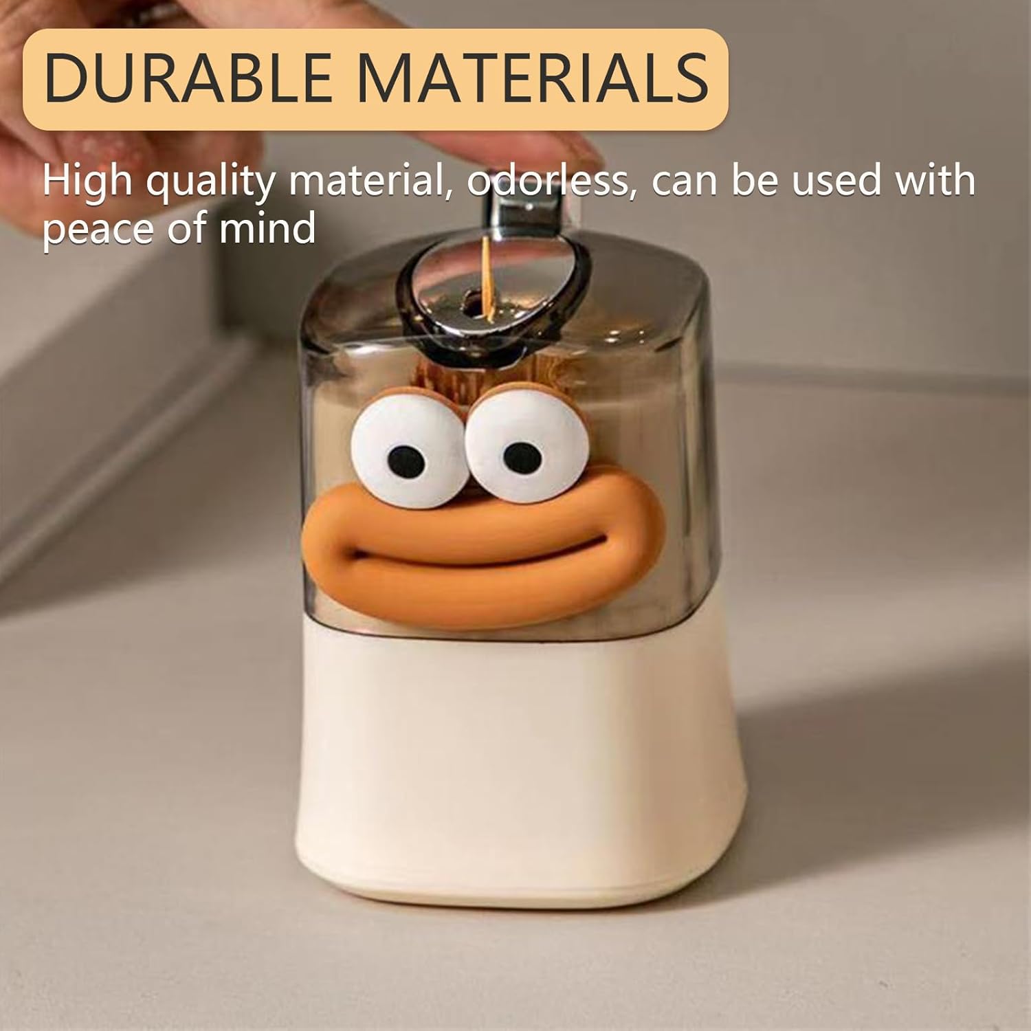 180PCS toothpicks Cute toothpick dispenser Automatic Pop-Up Toothpick Holder Dispenser for Home Living Room Kitchen Dining Room dental floss