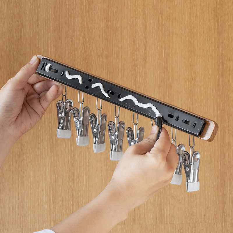 1 pack valet rods for closets,pull out closet rod pants rack for closet and bra hanger pull out valet rod closet with 8 Hooks,closet valet rod slide out,closet hanging rod