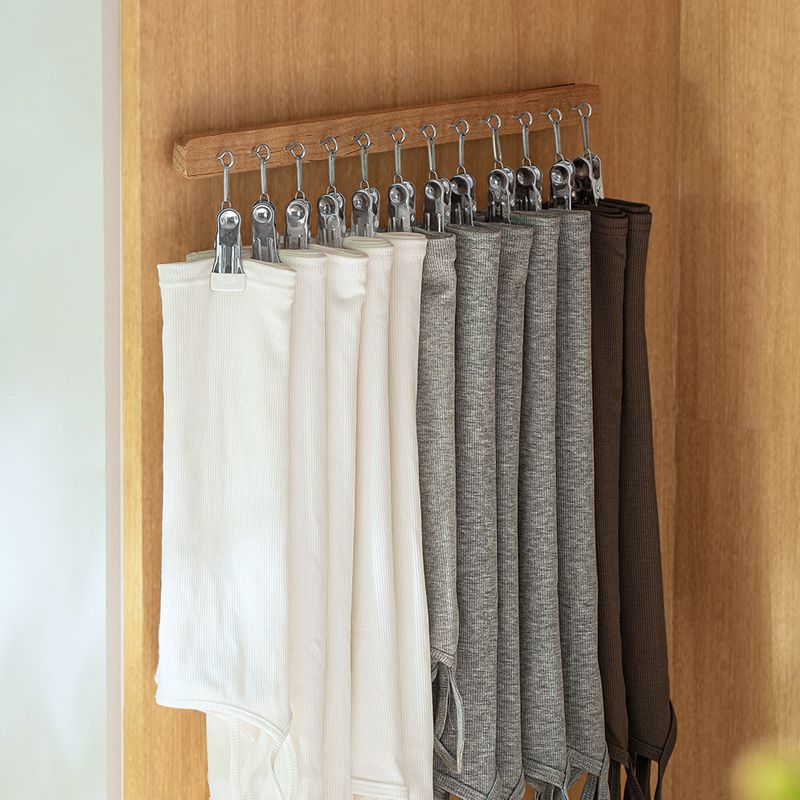 1 pack valet rods for closets,pull out closet rod pants rack for closet and bra hanger pull out valet rod closet with 8 Hooks,closet valet rod slide out,closet hanging rod