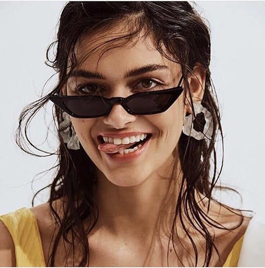 Small Cat-Eye Sunglasses Men'S And Women'S Skinny Vintage Frames Y2k Shades Fashion Fun Fashion Glasses