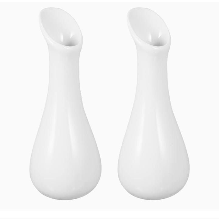 Decorative Ceramic home /office flower Vase with slim nose of 7''