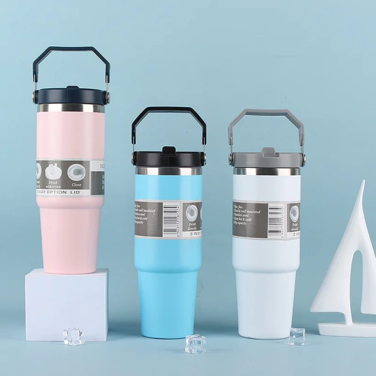 ‼️‼️ New in‼️

♦️ Unbreakable Stanley cup



*Keeps both hot and cold*



 *Pink, purple, white, sky blue* 



Price per pc: ‼️ *



Available at the shop ✅