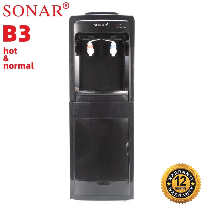 🔥🔥black Sonar hot and normal free standing water dispenser