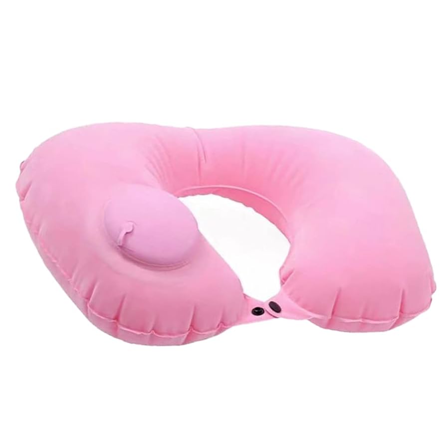 ✈️ Travel in Comfort, Arrive in Style! 🌍💤

Inflatable Travel Neck Pillow now available!
🎨 Colors: Pink | Navy Blue | Grey | Emerald

🛫 Compact, lightweight & easy to carry
💨 Inflates in seconds –