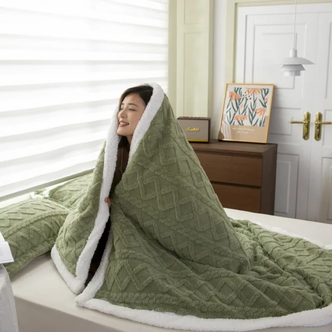💫💫New ARRIVALS 💥💥Sherpa Fleece Blanket -6*6. Designed to be durable and long-lasting, with some featuring reinforced stitching and fade-resistant materials.