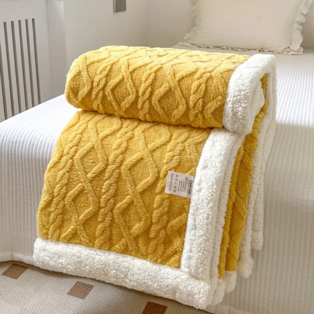 💫💫New ARRIVALS 💥💥Sherpa Fleece Blanket -6*6. Designed to be durable and long-lasting, with some featuring reinforced stitching and fade-resistant materials.