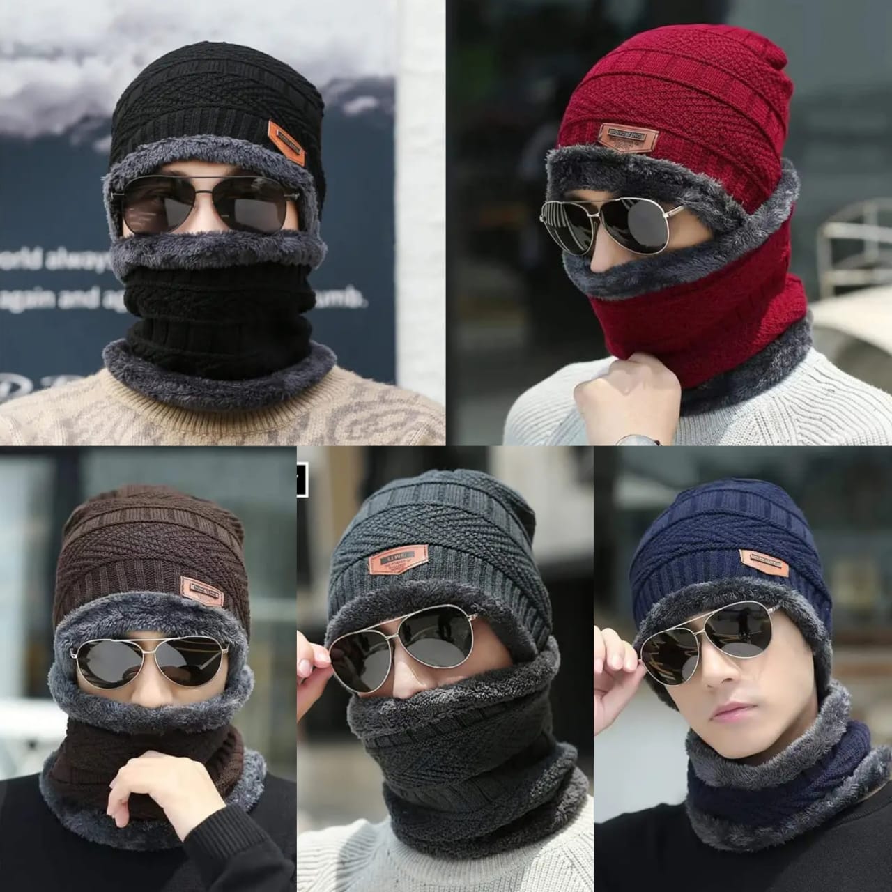 RESTCOKED ALL COLOURS AVAILABLE WINTER BEENIES HAT AND SCARF SET*
▪ *BEENIES SCARF SET FOR ADULTS*
▪️ *2pcs set (mavin and scarf)*
▪️ *TOP MATERIAL:KNITTING THREAD*
▪️ *INSIDE MATERIAL: heavy fleece*