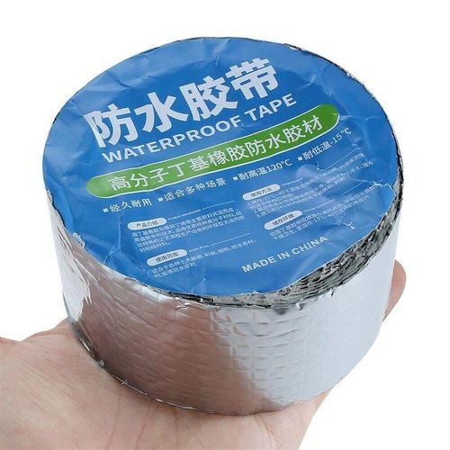 Butyl Tape Waterproof Sealing Tape Aluminum Foil Tape, for RV Repair, Window, Silicone, Glass & EDPM Roof Leak Patching, Boat and Pipe Sealing, Silver ( 5cm by 5meters)