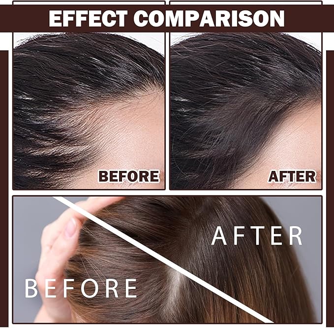 Root Cover Up Hairline Shadow Powder,Root Touch Up Hair Powder Quickly Conceals Hair Loss,Black Hair Toppers Color Shadow Powder,Long Lasting Hair Powder for Thinning Hair,Bald Spots,Beard Line- 4PC