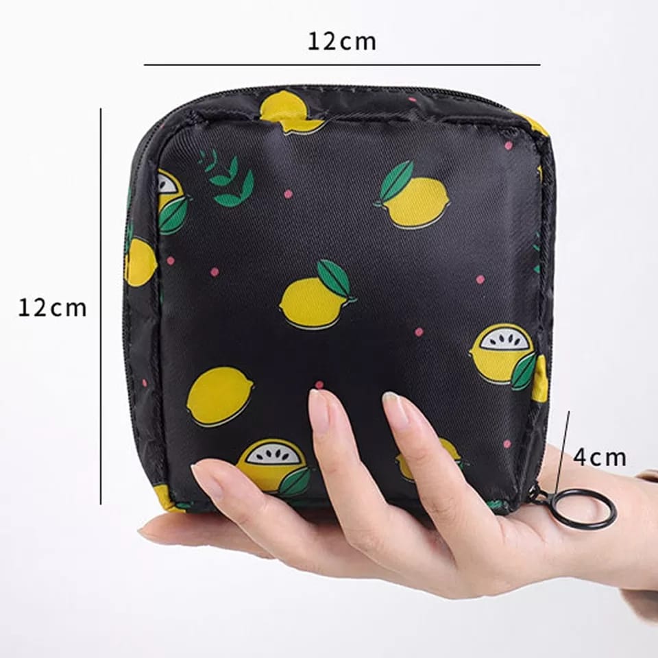 3Pc Small Pouch for Women Girls Handbag Sanitary Napkin Storage Bag Menstrual Pad Bag, Charger, Cable, Earphone Organiser Bag for Handbag/Purse