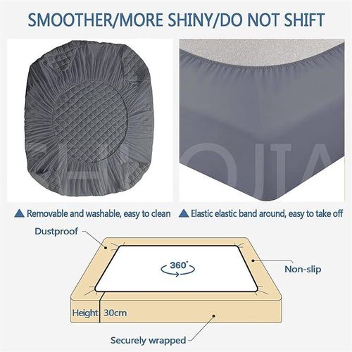 Quilted Mattress Protectors King Size - Hypoallergenic Deep Fitted Mattress Cover For Bed - Ultra Soft Waterproof And Breathable Mattress Topper For Bed - 5 X 6