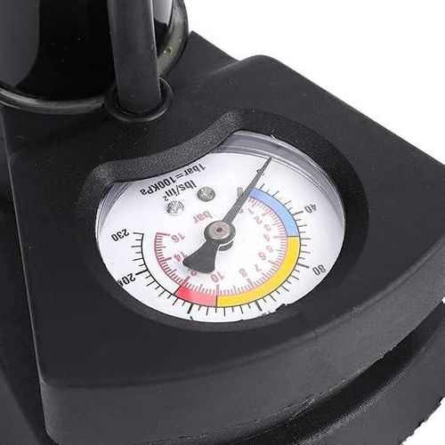 Bike Pump Mini Portable Bicycle Foot Pump With Pressure Gauge Bike Tire Air Pump With Gas Ball Needle For All Bike