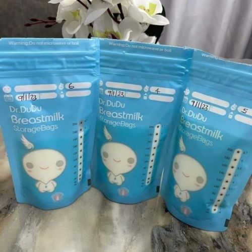 30pcs Breast Milk Storage Bags, 200ml, (BPA-Free, Secure Double-Zipper, Pre-sterilised)