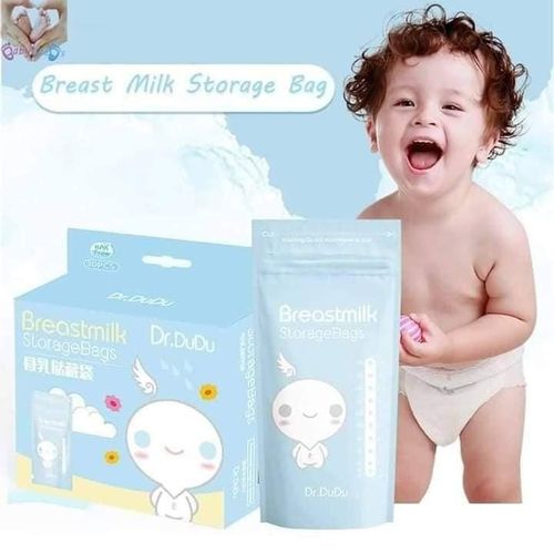 30pcs Breast Milk Storage Bags, 200ml, (BPA-Free, Secure Double-Zipper, Pre-sterilised)