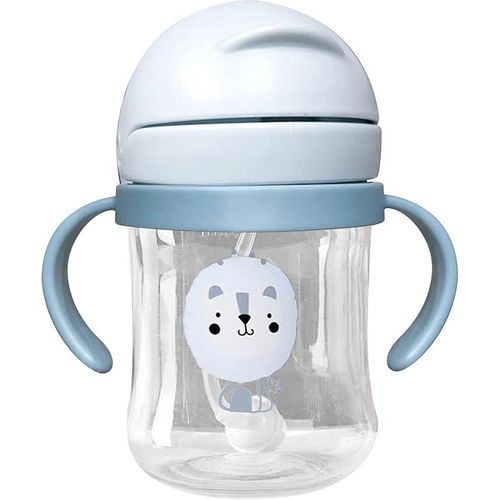 Toddler Sippy Cups, 250ml Kid Weighted Straw Cup With Handle, Leak-Proof Straw Sippy Cup For Baby, Slide , Eco-Friendly Sippy Cup With Straw, Training Cup For Drinking Water - 2 Pack