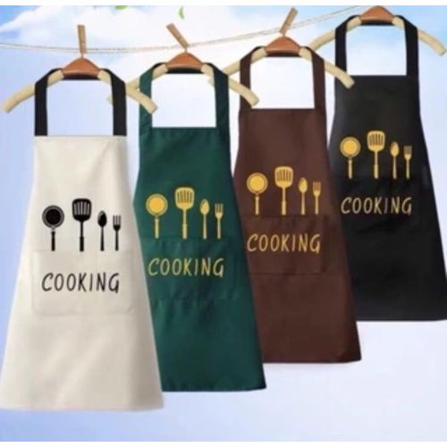 2 Pieces Kitchen Apron with adjustable straps,Water-drop Resistant with middle Pocket Cooking Bib Aprons for Women Men Chef