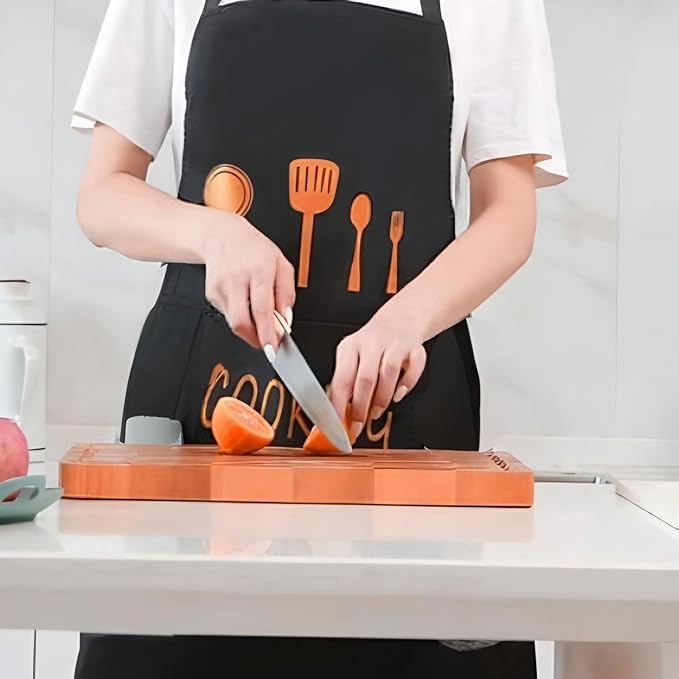 2 Pieces Kitchen Apron with adjustable straps,Water-drop Resistant with middle Pocket Cooking Bib Aprons for Women Men Chef
