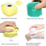 Body Scrubber with Soap Dispenser for Shower, 2 Pack Silicone Exfoliating Brushes, Soft Body Exfoliator, Bath Loofah for Babies, Kids, Women, Men and Pets - 2pieces