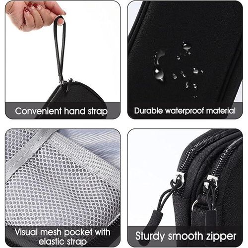 Electronic Organizer Pouch Bag, Travel Cable Organizer Bag Pouch Portable Electronic Phone Accessories Storage Multifunctional Case For Cable, Cord, Charger, Hard Drive, Earphone