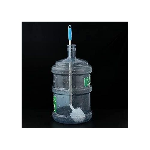 Jar Bottle Cleaning Brush L Shape Gallon Bottle Long Handle Stainless Steel and Nylon Bristles Scrubbing Bendable Replaceable Brush Head Bottle Can Container Cleaning Brush (Pack of 2)