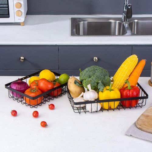 Share this product



2 Tier Fruit Basket, Countertop Fruit Bowl Bread Basket Vegetable Fruit Holder Organizer For Kitchen Storage