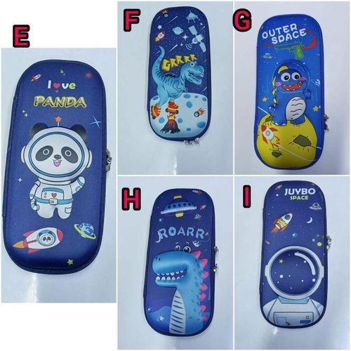 3 pieces Pencil Case for Boys 3D EVA Cartoon Storage Pouch Pen Holder for School Kids Large-Capacity Storage Box Children's Student Gift Stationery Box