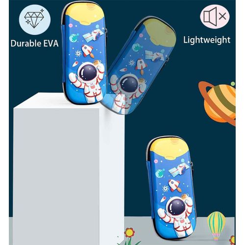 3 pieces Pencil Case for Boys 3D EVA Cartoon Storage Pouch Pen Holder for School Kids Large-Capacity Storage Box Children's Student Gift Stationery Box