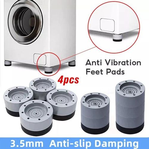 🤯💯🔥4Pc Anti Vibration Pads For Washing Machine,Dryers, Rubber Feet Mat Pads Shock And Universal Size Washing machine foot pad is made of high quality resin fiber plastic and TPU glue.