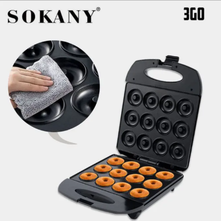 Sokany Donut doughnut Home Cake Maker Machine Dessert Snack 12 Pcs