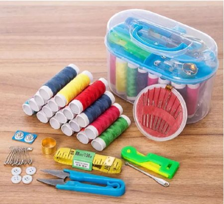 49pcs Sewing Accessories Portable Sewing Box Needle Thread Stitching Embroidery Craft Sewing Tools Supplies Set Kit