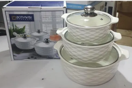 Generic 3Pcs Ceramic Serving Dishes / Bowls
