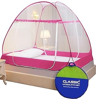4*6 / 5*6 / 6*6 Portable Installation Easy Portable Installation Collapsible Household Drop Proof Encrypted Double Ventilated Bed Tent Mosquito Net