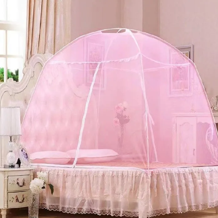 4*6 / 5*6 / 6*6 Portable Installation Easy Portable Installation Collapsible Household Drop Proof Encrypted Double Ventilated Bed Tent Mosquito Net