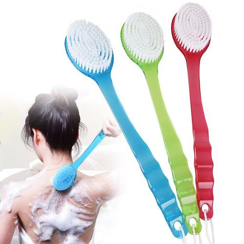 Lower Back Soft Brush Body Scrubber And Massager