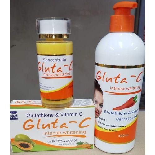 Gluta C Intense Lightening Glutathione Soap, Lotion & Serum.