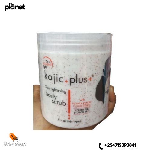 Kojic Acid Brightening Scrub Kojic+ Exfoliating Body Scrub Skin Lightening Kojic Body Treatment Kojic Whitening Scrub for Hyperpigmentation Glow Boost Kojic Body Polish