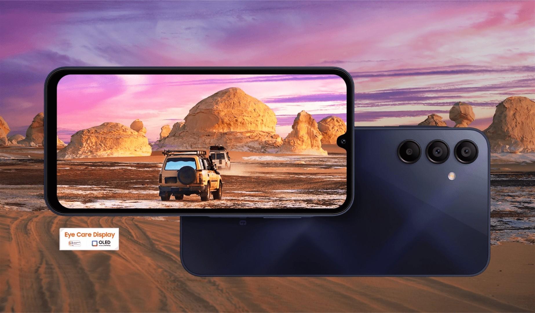 New Arrival Samsung Galaxy A15 256GB+8GB 50MP Triple Camera Mediatek Helio G99 6.5" 90Hz Display Android 14 25W 5000mAh Type-C Charge Smart Phones