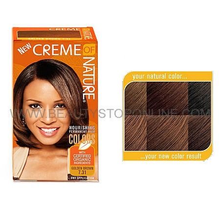 Creme Of Nature C20 LT GOLDEN BROWN MOISTURE RICH HAIR COLOUR WITHSHEA BUTTER CONDITIONER