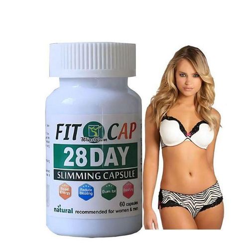 Wins Town Fit Cap 28 Days Slimming Capsule Natural Recommended for Women and Men for Fast Weight Loss,Detoxifying and Reducing Bloating-60 Capsules