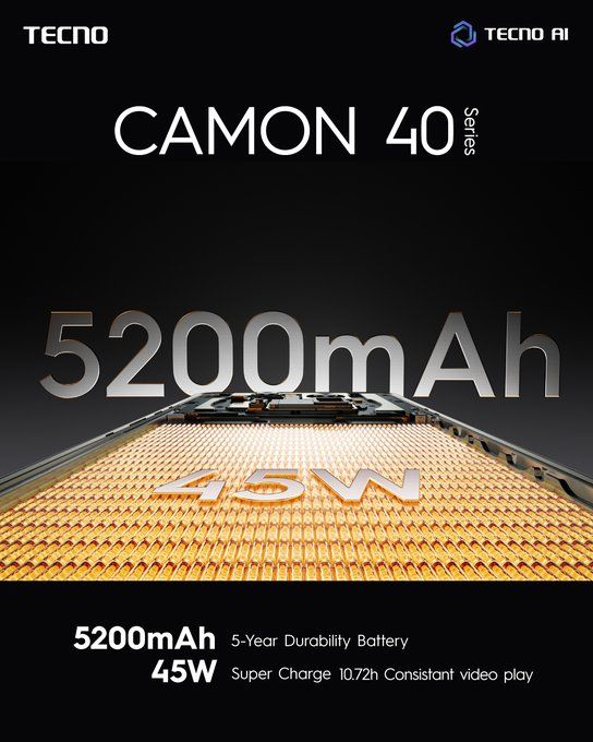 Tecno Camon 40 128GB+8GB RAM Expandable into 16GB 6.78" AMOLED 120Hz Screen MTK Helio G100 Ultimate 45W 5200mAh 50MP Dual Speaker Android 15 Smart Phones Dual Sim phone