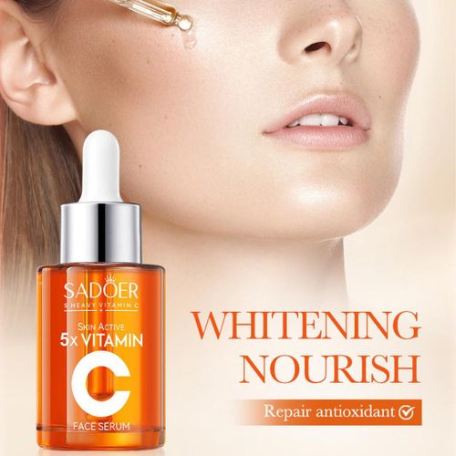 SADOER 5x Heavy Vitamin C Face Serum , Korean 5x Vitamin C Face Toner , For Whitening, Brightening Skin Tone  Anti-Wrinkle, Anti-Aging Facial Serum