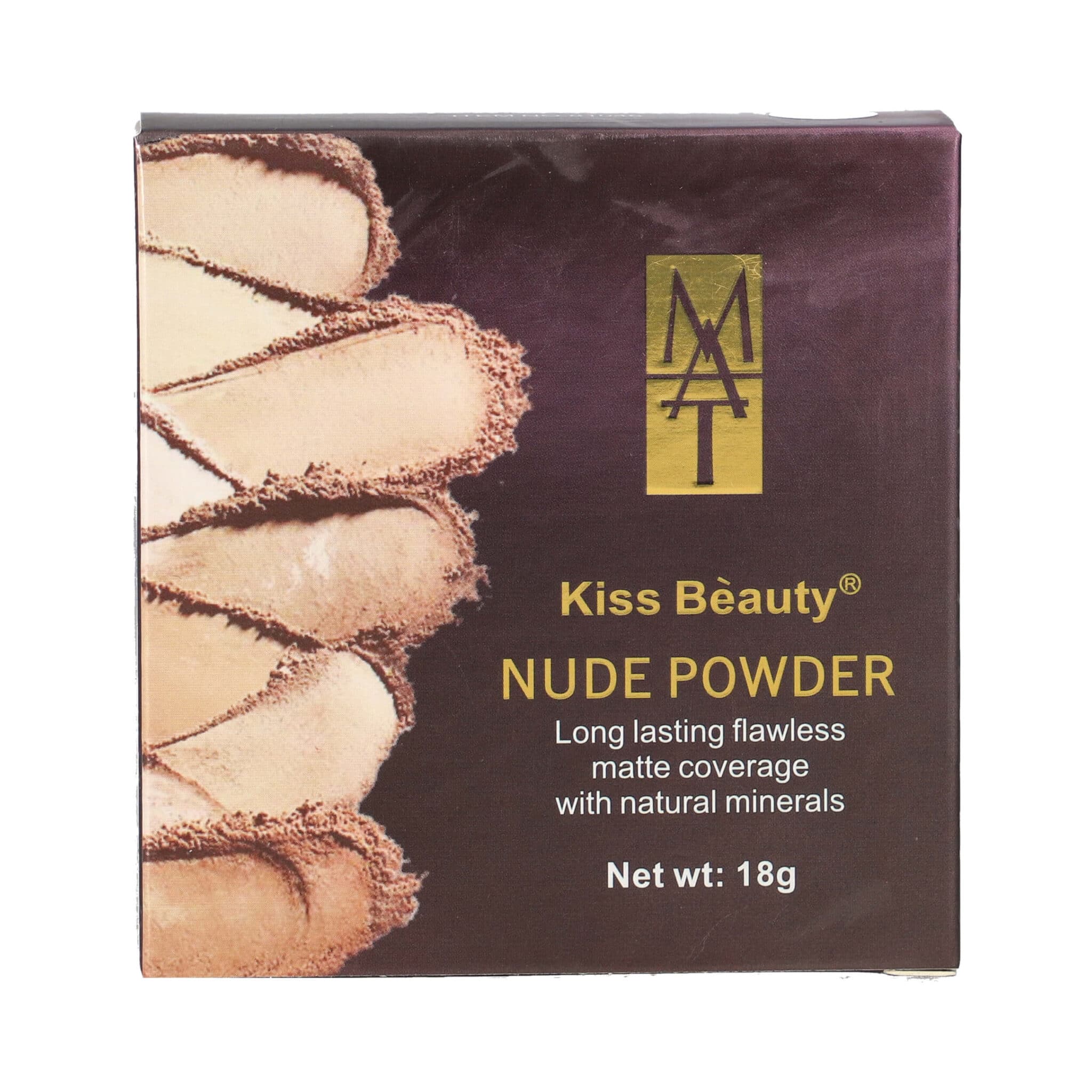 Kiss beauty nude powder 2in1  bright smooth 16g Nude Powder, from Kiss Beauty, creates an invisible makeup look that lasts all day long