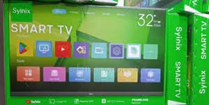 Synix 32'' SCREEN INCHES,ANDROID TV,Smart TV ,QUALITY,L.A"A+ Panel Bluetooth Size: 32 Inch Screen, Frameless Android 9.0 TV.Airplay Enabled Built in Chromecast Type: High Definition (HD)T2