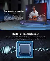 Synix 32'' SCREEN INCHES,ANDROID TV,Smart TV ,QUALITY,L.A"A+ Panel Bluetooth Size: 32 Inch Screen, Frameless Android 9.0 TV.Airplay Enabled Built in Chromecast Type: High Definition (HD)T2