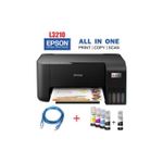 Epson EcoTank L3250 A4 All-in-One, (Print & Scan & Copy Printer), Wi-Fi & Wi-Fi Direct, Seamless Setup Via Smart Panel, Compact Integrated Tank Design, Error-Free Refilling + 1 Year Warranty.