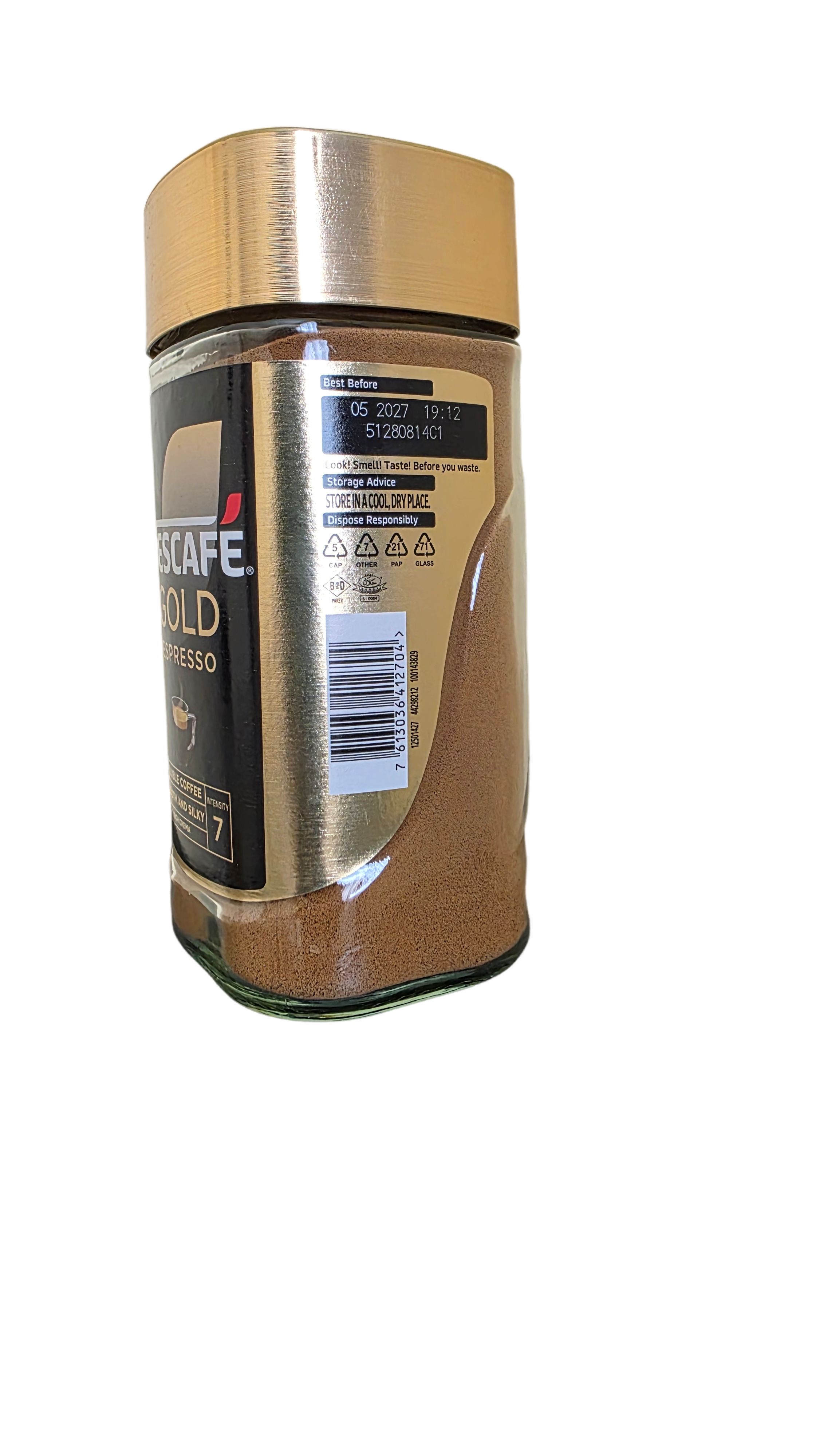 NESCAFE GOLD Expresso Intensity 7 - Soluble Coffee, Smooth And Silky Rich Crema 200g