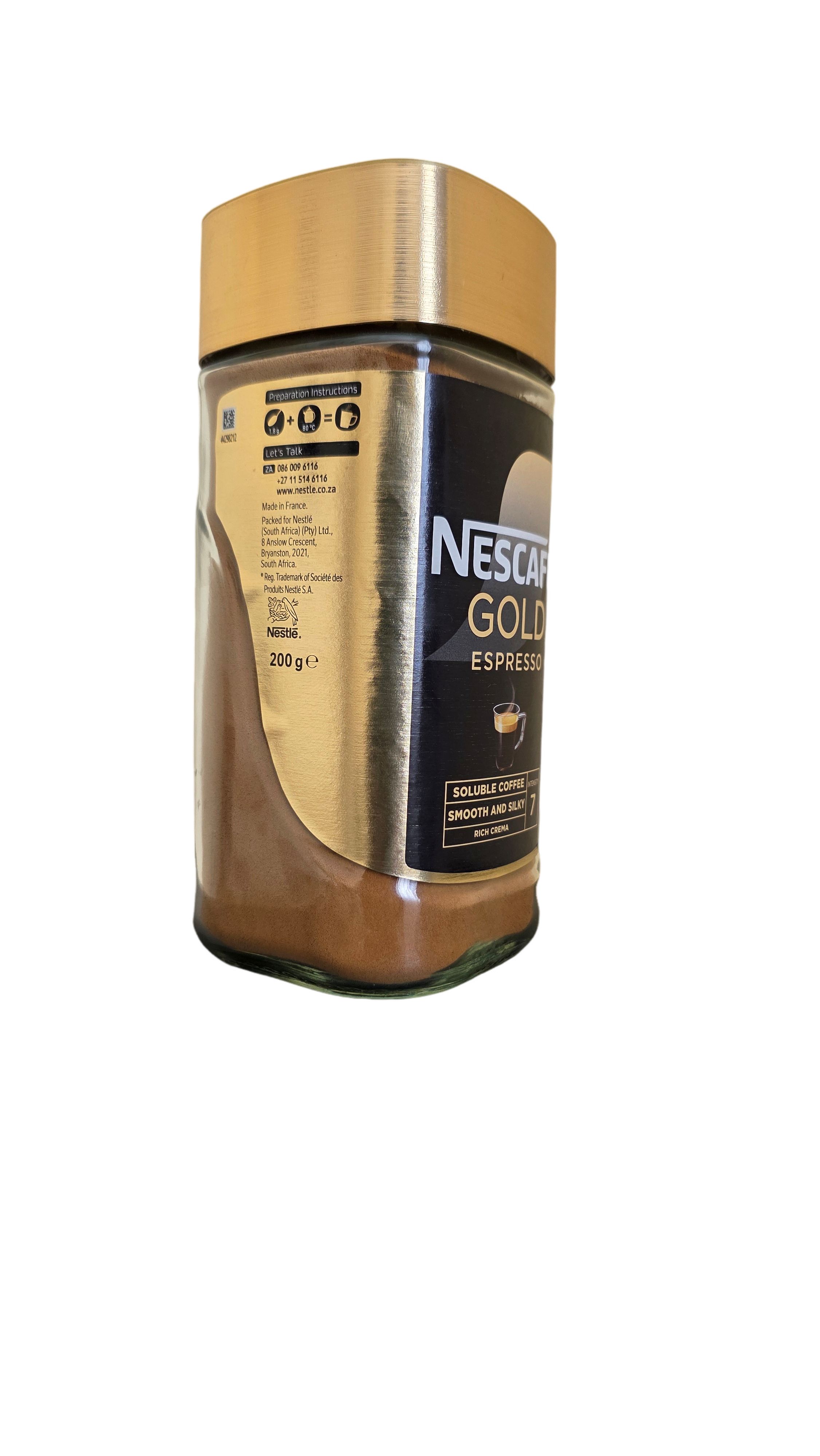 NESCAFE GOLD Expresso Intensity 7 - Soluble Coffee, Smooth And Silky Rich Crema 200g